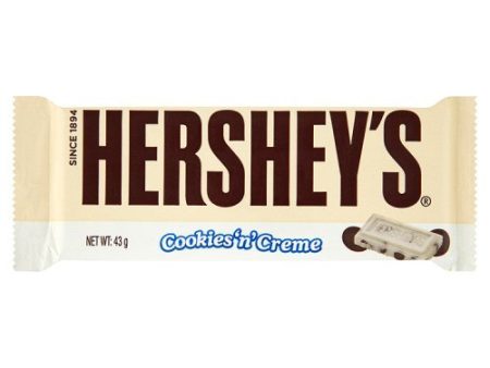 Hershey s Cookies-n-Creme Bar 43 g (Pack of 18) Online now