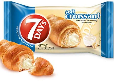 7Days Soft Croissant, Vanilla Filling (Pack of 6) Online Hot Sale