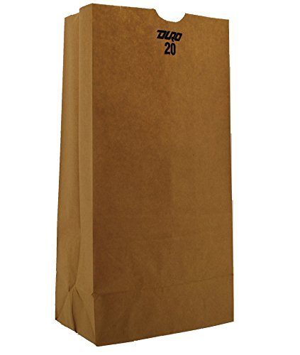 Duro ID# 18420 20# SOS Bag 40# 100% Recycled Natural Kraftm, 500 Piece Discount