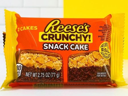 Reeses Snack Cake Crunchy, 2 Cakes Per Pack (2.75 oz), 1 Box (12 Count) Online