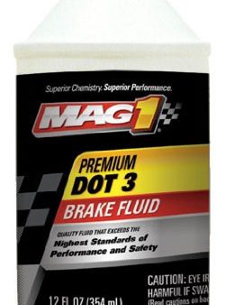 MAG1 122 Premium DOT 3 Brake Fluid, 12 oz. - High Performance, Corrosion Resistant Formula for Reliable Braking Online