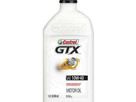 Castrol 6146 GTX 10W-40 Motor Oil, 1 Quart, 6 Pack Online Hot Sale