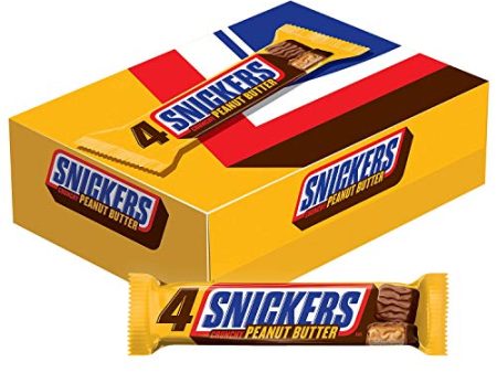 SNICKERS Peanut Butter Squared Sharing Size Chocolate Candy Bars 3.56-Ounce Bar 18-Count Box Supply