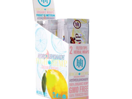 High Hemp Wrap Hydro Lemonade 2 Wraps Per Sleeve (Pack of 15) Fashion