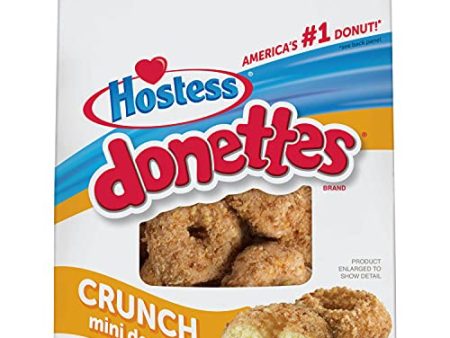 Hostess Donettes Mini Donuts, Crunch, 9.5 Ounce (Pack of 6) For Cheap