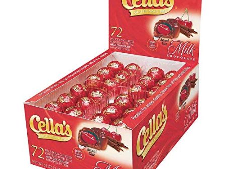 Cella s Milk Chocolate Covered Cherries, 72-Count Box Online Sale