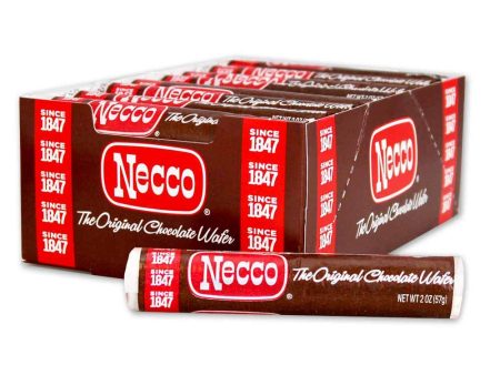 NECCO Necco Wafers, Chocolate Rolls, 2.02-Ounce Packages (24-Pack) Online Sale