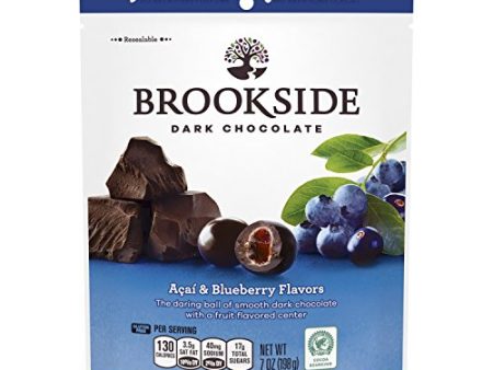 BROOKSIDE Dark Chocolate Candy, Acai & Blueberry, 7 Ounce on Sale