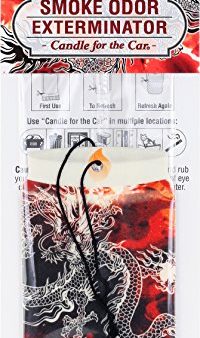 CAR Smoke Odor Exterminator  Candle for the Car, Air Freshener Dragon s Blood (Pack of 12) Online