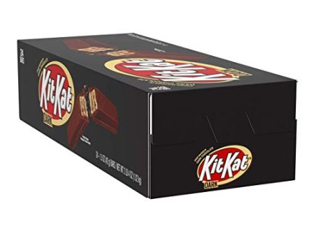 KIT KAT Dark Chocolate Candy, 1.5 Ounce, Full Size Bars, 24 Count Online Hot Sale