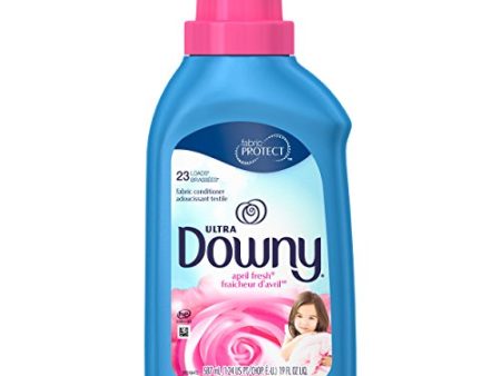 Downy Ultra April Fresh Liquid Fabric Softener, 23 Loads, 19 Fl Oz Supply