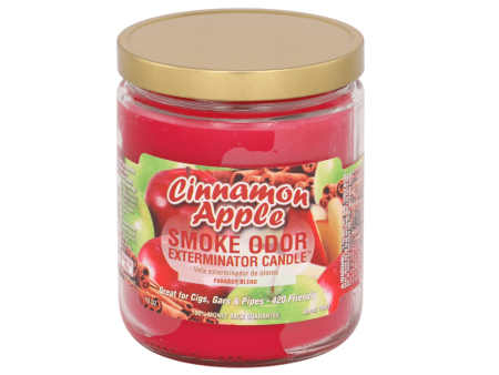 Smoke Odor Exterminator 13 oz Jar Candle, Cinnamon Apple For Sale