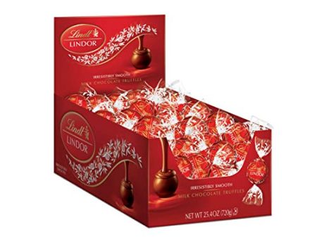 Lindt LINDOR Milk Chocolate Truffles, 25.4 oz, 60 Count Online Sale